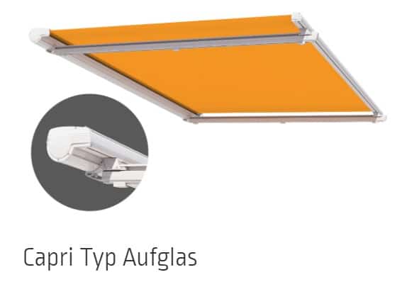 Aufglas-Markise-Capri